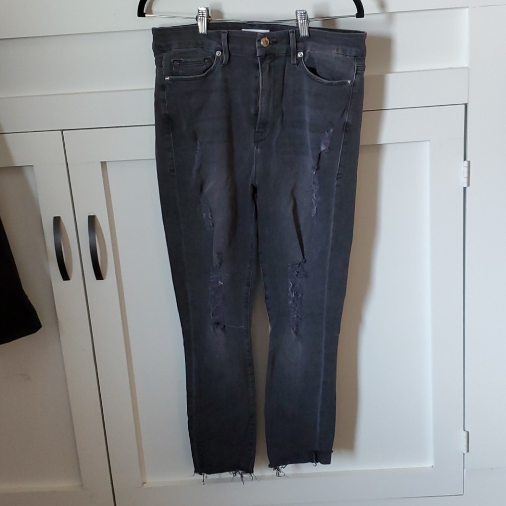 Distressed jeans